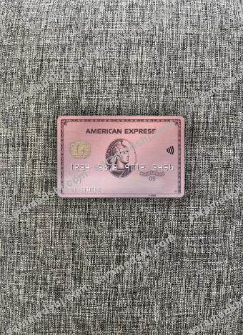 USA Indiana Centier bank AMEX rose gold card photolook front